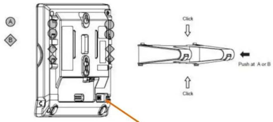 Click Push at A or B Click