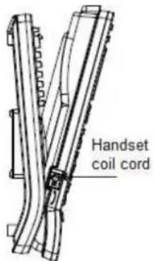 Handset coil cord