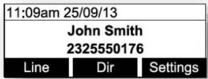 11:09am 25/09/13 John Smith 2325550176 Line Dir Settings