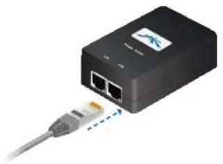 Black network switch device with USB cable and port ports (no visible text or symbols)