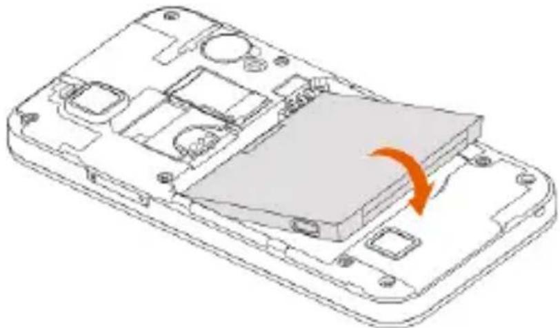ZTE ATLAS W - Инсталиране на батерията - 1