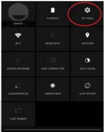 Camera CHANGED SETTINGS MI-FI BLUETOOTH LOCATION ADORALED MODE DATA CONNECTION DATA USAGE AUDIO PROGRESS APOS/ACCESS AUTO BOOTERS CASH SCREEN