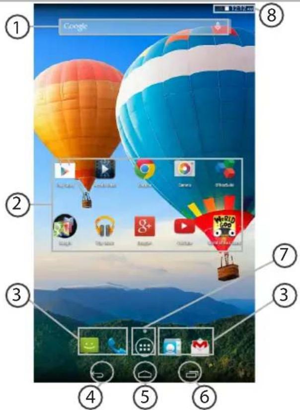 ARCHOS Xenon 70b - Az Android™ kezelőfelülete - 1