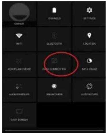 CIRCUER CHARGED SETTINGS NEXT BLUETOOTH LOCATION AEROPLANE MODE DATA CONNECTION DATA USAGE AUTO PRINTING BREADTHESIS AUTO INSERTS DASH SCREEN