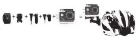 Diagram showing a sequence of camera components with plus and minus signs, likely illustrating a camera or sensor system.
