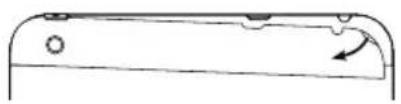 Simple line drawing of a mechanical component with an arrow indicating direction (no text or symbols)