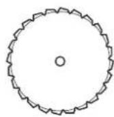 Technical line drawing of a mechanical component with no visible text or symbols
