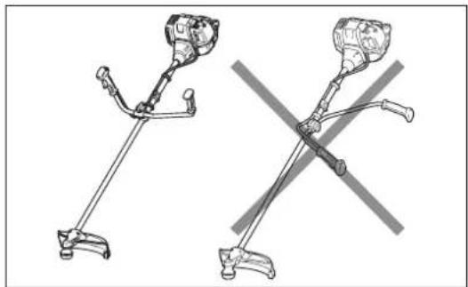Two technical illustrations of a manual tool with a lever and handle, showing no text or symbols.