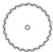 Technical line drawing of a mechanical component (no text or symbols)