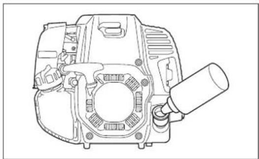 Technical line drawing of a mechanical engine component (no text or symbols)