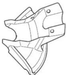 Technical line drawing of a mechanical component (no text or symbols)