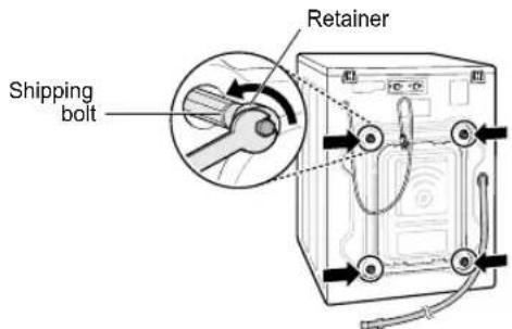 Shipping bolt Retainer