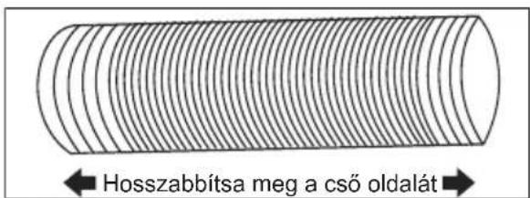Hosszabbítsa meg a cső oldalát