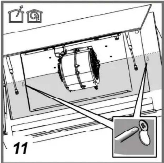Technical diagram showing a mechanical assembly with labeled components and an inset view of a tool or probe.
