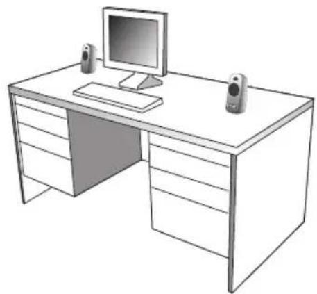 Cyber Acoustics CA-2026 - Placement des enceintes - 3
