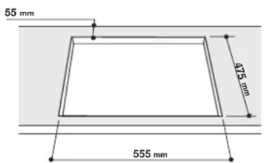 55 mm 475 mm 555 mm