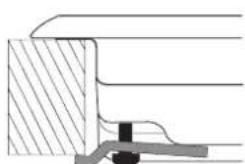 Hotpoint Ariston PKQ 755 D GH (CF)/HA - Schemat mocowania uchwytów mocujących - 2