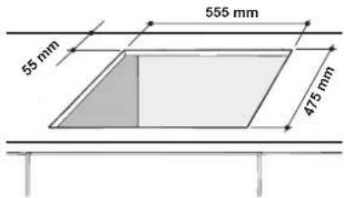 55 mm 55 mm 555 mm 475 mm
