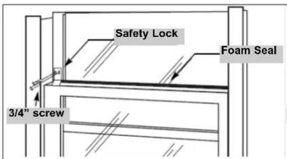 Safety Lock; Foam Seal; 3/4" screw.