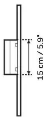 15 cm / 5.9"