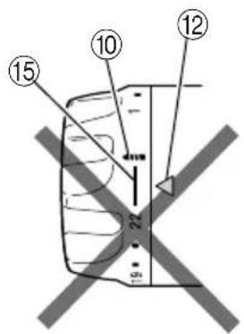 Technical diagram with numbered annotations pointing to a mechanical component or assembly, including cross-sectional view and dimension lines.
