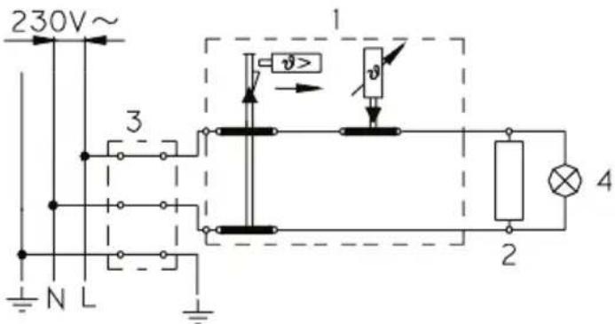 230V~ 1 v> v> 3 N L 2 4