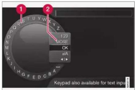 1 2 123 MORE OK aIA Keypad also available for text input