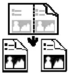 graph TD A["Input Image"] --> B["Processing"] B --> C["Output Document Icon"] style A fill:#f9f,stroke:#333 style B fill:#ccf,stroke:#333 style C fill:#cfc,stroke:#333