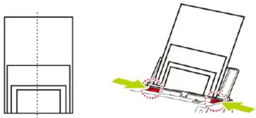 Diagram showing two views of a device with a red dotted arrow indicating motion or force, no text or symbols present.