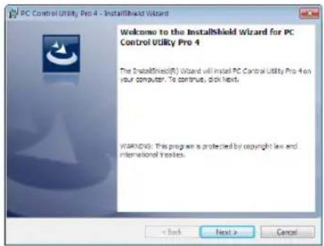 NEC PA671W - Cliquez sur « PC Control Utility Pro 4 » dans la fenêtre du menu. - 1