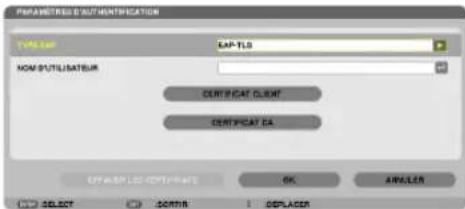 PRAMSSTRESS AUTHORIZATION TYPICAL CAP-TLS NON UTILISATEUR CERTIFICATE CLIENT CERTIFICATE CA OFFICIALS CERTIFRATS OK INSTALLER SELECT SORTIN DEPLACEMENT