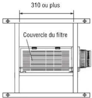 310 ou plus Couvercle du filtre