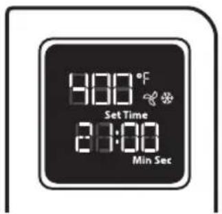 30.0 °F Set Time 23:00 Min Sec