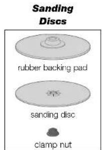 Sanding Discs rubber backing pad sanding disc clamp nut