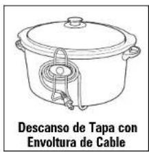 Descanso de Tapa con Envoltura de Cable
