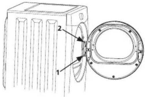FRIGIDAIRE FFQE5100PW - Cómo extraer la puerta - 1