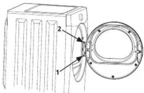 FRIGIDAIRE FFQE5100PW - Dépose de la porte - 1