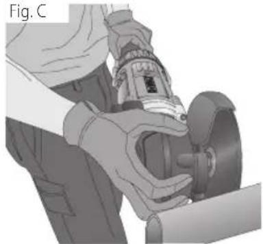 DEWALT DWE4559CN - Prise du carter d'engrenage (Fig. C) DWE4559Cn, DWE4559Cng - 1