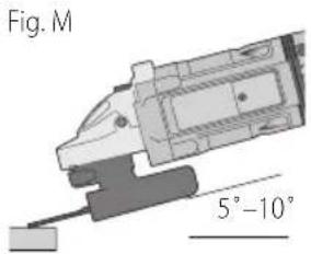 DEWALT DWE4559CN - Finition de surface avec des disques de ponçage à lamelles (Fig. M) - 1
