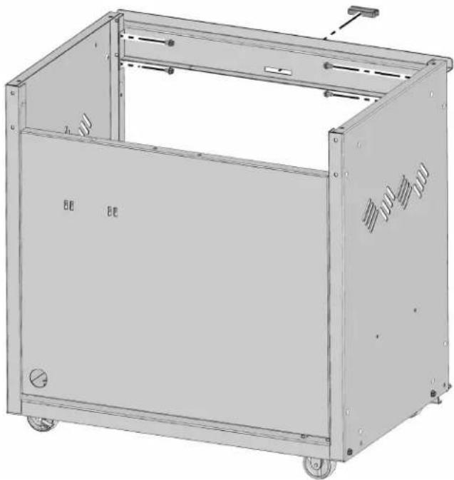 Napoleon LA300RBN - Front Cabinet Support Installation - 1