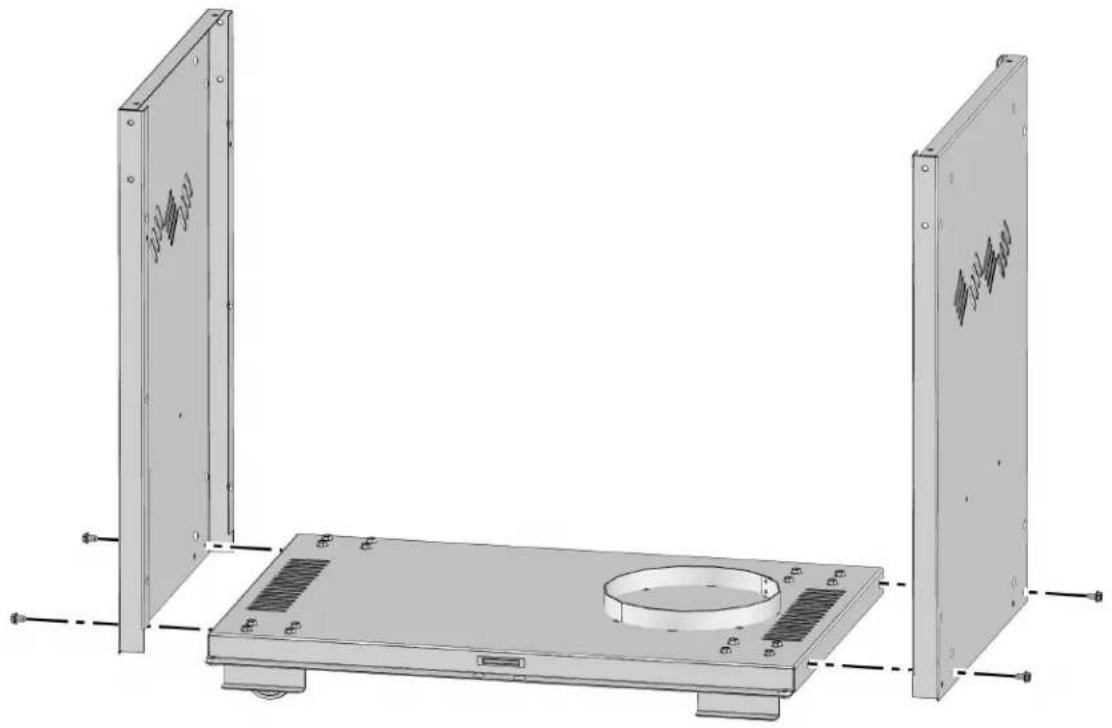 Napoleon LA300RBN - Left and Right Cart Panel Installation - 1