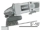 DEWALT DW802G - UTILIZACIÓN DE CEPILLOS DE COPA DE ALAMBRE Y DISCOS DE ALAMBRE - 1
