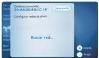 De direcciones MAC 90:A4:DE:8:CC:1F Configurar redes de Wi-Fi Buscar red...