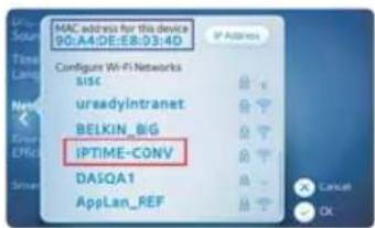 MAC address for this device 90:A4:DE:E8:03:4D Configure Wi-Fi Networks SISC ureadyIntranet BELKIN_BIG IPTIME-CONV DASQA1 AppLan_REF
