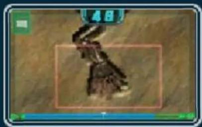 Game interface screenshot showing a character with a green badge and blue timeline bar (no readable text or symbols)
