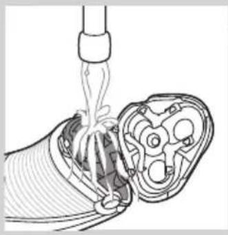 PHILIPS AquaTouch AT770 - Cleaning the shaving unit under the tap - 2