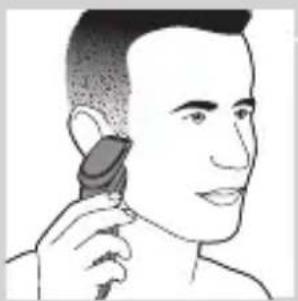 PHILIPS Series 5000 S5330 - Using the trimmer attachment - 2