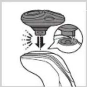 PHILIPS Series 5000 S5330 - Removing or attaching the click-on attachments - 2