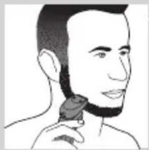 PHILIPS Series 5000 S5330 - Using the beard styler attachment with comb - 5