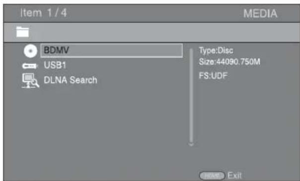 Item 1 / 4 MEDIA BDMV Type:Disc Size:44090.750M FS:UDF USB1 DLNA Search Exit